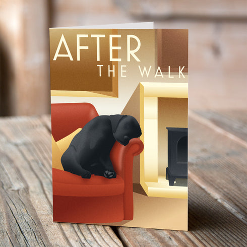 After the Walk Greeting Card - Pack of 6 - Retro Art Range